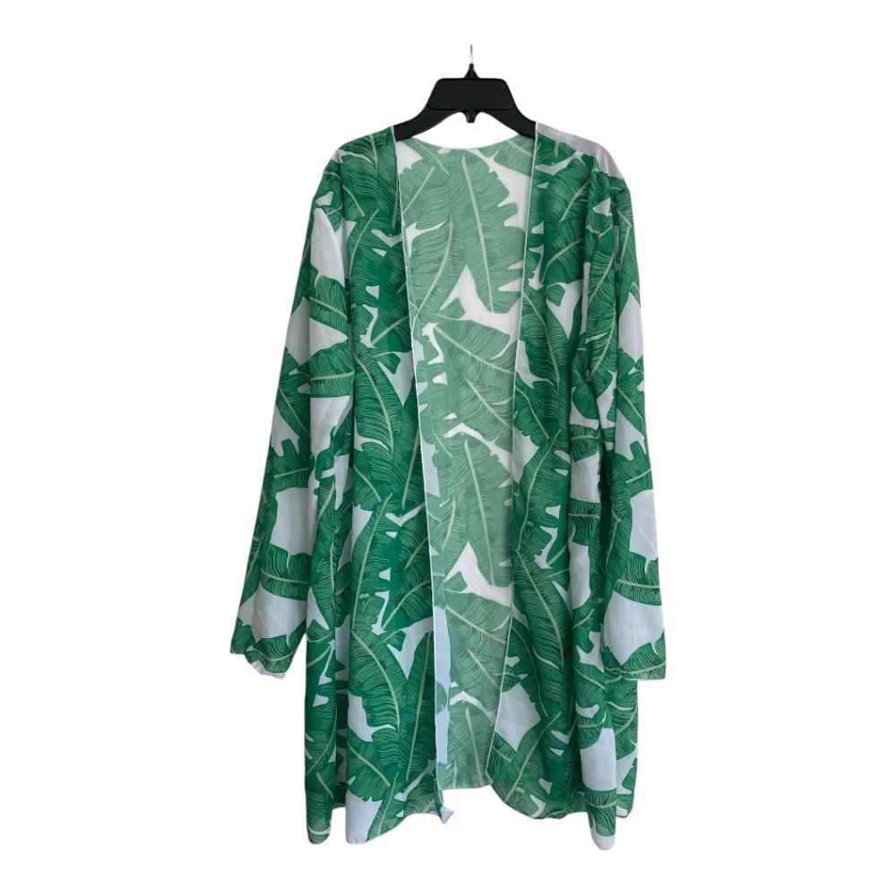 Shein Women's Kimono Swimsuit Beach Cover-Up Tropical Print Size Large